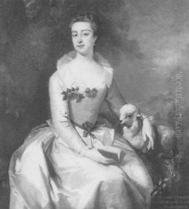Portrait Of Elizabeth, Daughter Of Viscount Hinchinbroke by Thomas Hudson