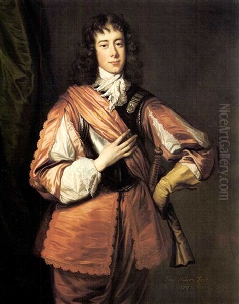 Portrait Of Richard Ray, Three-quarter Length, In Van Dyck Costume - view 1