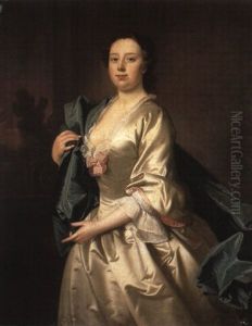 Portrait Of Thomas Popham Of Bagborough, Somerset  & Sarah Popham, Nee Andrews, His Wife