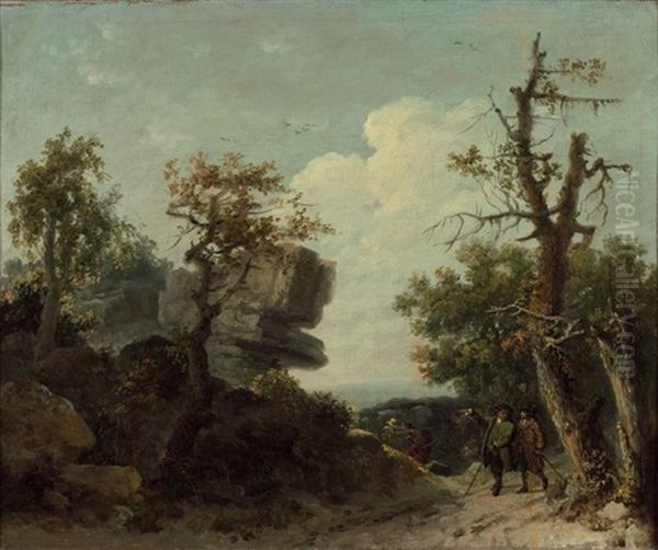 Vue Presumee Des Rochers De Franchard En Foret De Fontainebleau - view 1