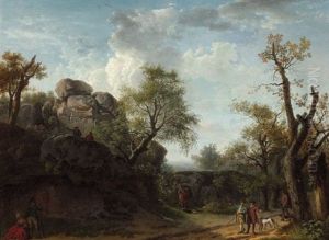 Vue Presumee Des Rochers De Franchard En Foret De Fontainebleau by Jean Francois Hue