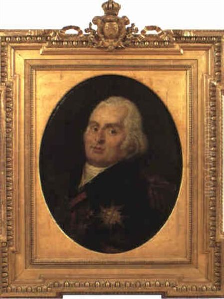 Portrait Du Roi Louis Xviii En Buste - view 1