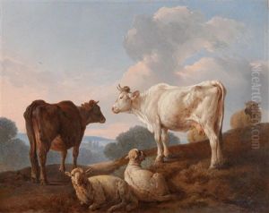 Landscape With Cows And Sheep Landscape With Cows And Sheep