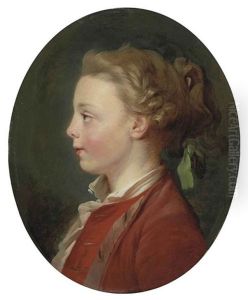 Portrait Of A Child, In A Red Coat And White Shirt, With A Green Ribbon Portrait Of A Child, In A Red Coat And White Shirt, With A Green Ribbon