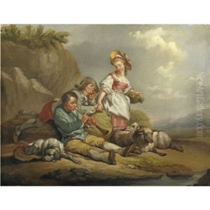 Contadini A Riposo by Jean Baptiste Huet