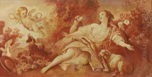 L'amour Vainqueur, En Camaieu Rouge