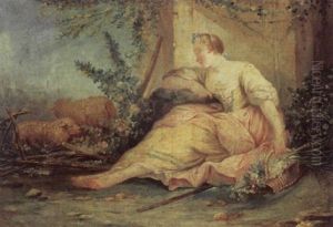 Allegorie Des Fruhlings by Jean Baptiste Huet