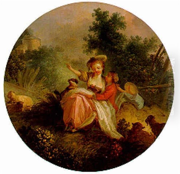An Amourous Couple In A Landscape - view 1