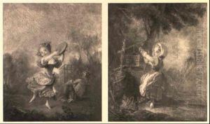 La Jeune Oiseleuse by Jean Baptiste Huet