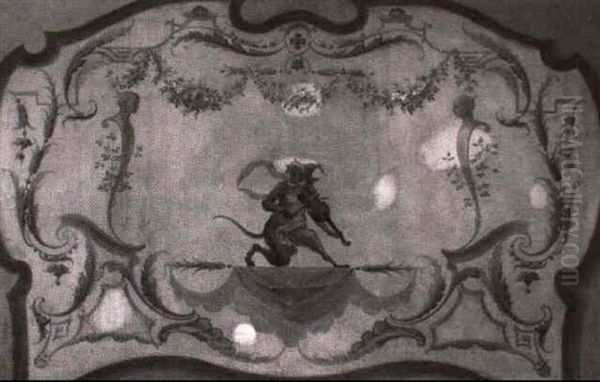 Le Singe Violoniste Dans Un Decor De Grotesque - view 1