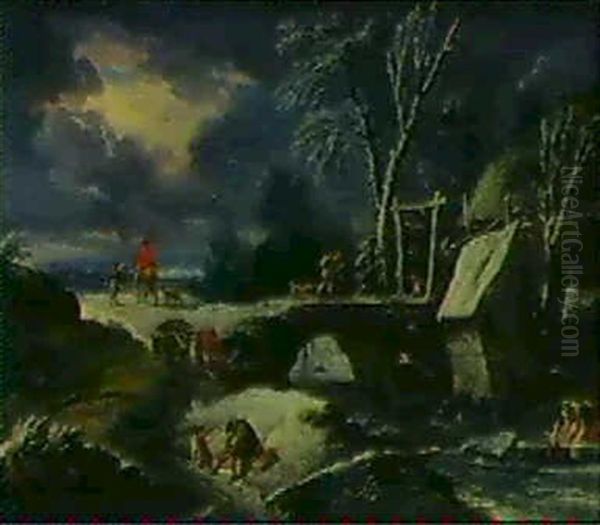 Winterlandschaft Mit Staffage - view 1