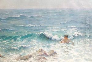 A Summer Swim by Raoul Vital Achille Barre