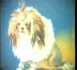 Sitzender Pekinese
