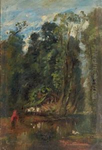La Petite Maison A L'oree De La Foret by Paul Huet
