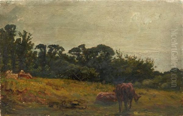 Les Vaches Au Pre, Aux Environs De Trouville - view 1
