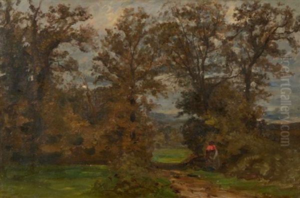 Personnage Sur Le Chemin (environ De Chaville) - view 1