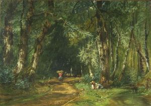 Route Dans La Foret De Fontainebleau