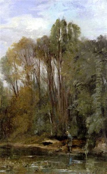 Le Pecheur Au Bord De La Riviere - view 1