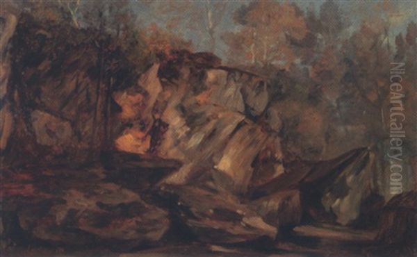Rochers En Foret De Fontainebleau - view 1