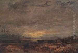 Vallee Normande Pres Du Treport, Lumiere D'un Jour De Pluie