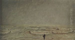 Etude De Mer Dans La Manche by Paul Huet