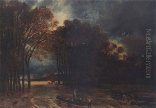 L'inondation A Saint-cloud (study) - view 1