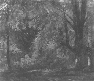 Effets De Lumiere Dans Le Sous-bois by Paul Huet