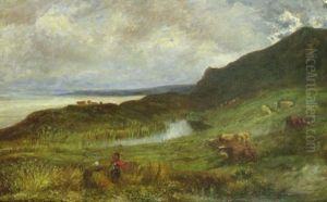 Les Vaches Noires Pres D'houlgate by Paul Huet