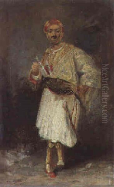 A Portrait Of Count Demetrius De Palatiano In Suliot Costume - view 1