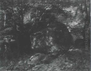 Im Wald Von Fontainebleau by Paul Huet