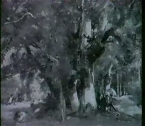 Le Peintre En Foret by Paul Huet