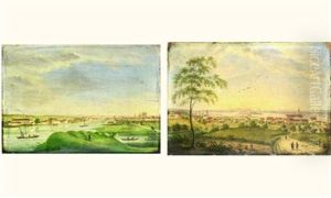 Vues Du Lac De Constance En Suisse (pair)