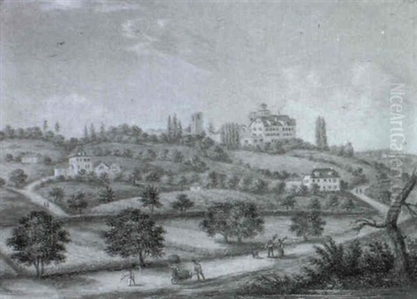 Castel, Ansicht Eines Schlosses Im Bodenseegebiet - view 1