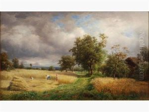 Scene De Moisson by Claude Sebastien Hugard De La Tour