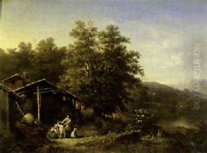Landschaft Mit Hirtinnen