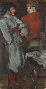 Zwei Soldaten by Helmut vom (Kolle) Huegel