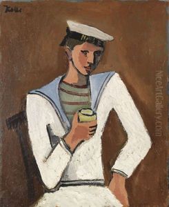 Jeune Homme En Tenue De Marin by Helmut vom (Kolle) Huegel
