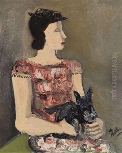 Portrait D'une Jeune Fille (mme De Lombre) by Helmut vom (Kolle) Huegel