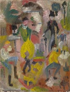 Au Champ De Cours (am Turfplatz) by Helmut vom (Kolle) Huegel