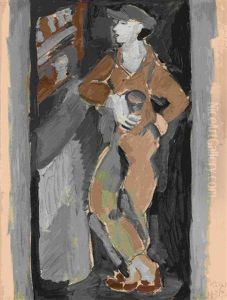Junger Apache An Der Bar by Helmut vom (Kolle) Huegel