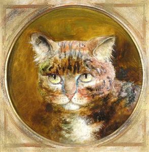 Study Of A Cat by William Huggins