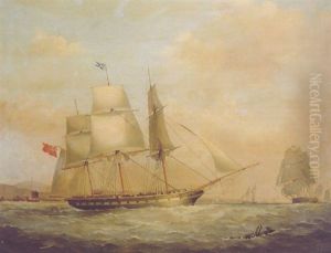 A Three-master And Other Opium Ships In The China Seas
