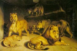 A Group Of Wild Animals by William Huggins
