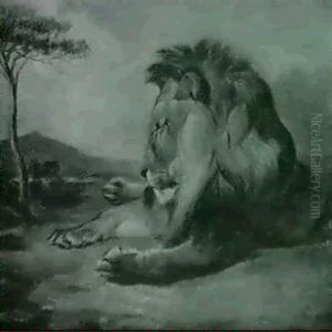 A Resting Lion by William Huggins