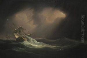Man-o'-war In A Heavy Sea