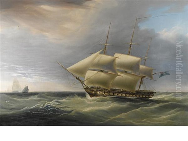 H.m.s. Isis In Still Breeze - view 1
