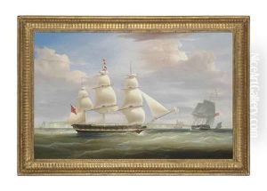 The Hon. East India Company's Ship Inglis In Two Positions In The Channel Off Dover