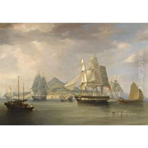 The Opium Ships At Lintin, China
