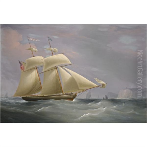 The Topsail Schooner "amy Stockdale" Off Dover - view 1