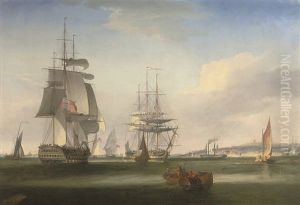 Shipping In The Thames Off Gravesend